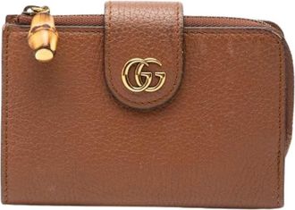 Gucci Pre-owned Kleine Portemonnee - Dames - Vintage Accessoires - Bruin - ONE Size - Leer - Vintage