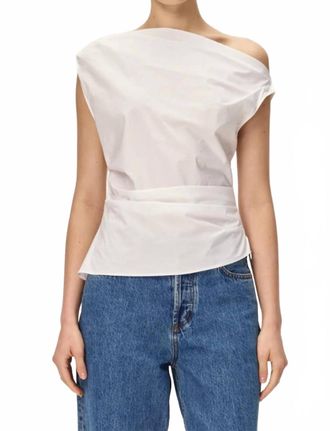 Elodie Ilona Off-Shoulder Neck Top In White