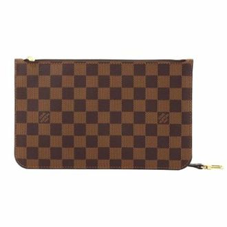 Louis Vuitton Pre-owned Clutches, female, Brown, Size: ONE SIZE Pre-owned Damier Canvas Pouch