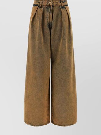 Alanui denim wide-leg trousers
