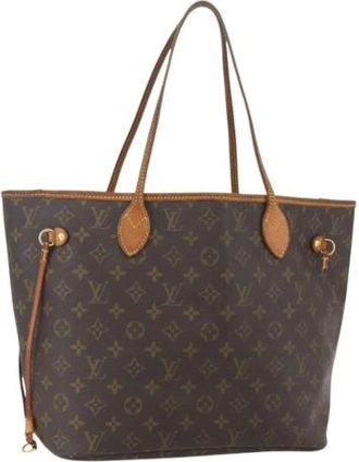 Louis Vuitton Pre-owned Tote Bags, female, Brown, Size: ONE SIZE Pre-owned Canvas Tote Bag