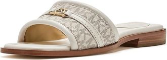 Michael Kors Mandy Slide Sandal Womens Sandals Vanilla/Cream : 7.5 M, Synthetic