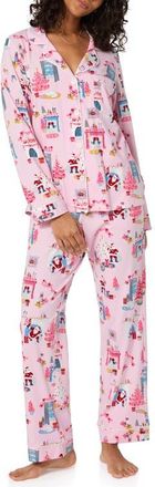 Bedhead Pajamas Print Stretch Organic Cotton Pajamas in Must Be Santa at Nordstrom, Size X-Large