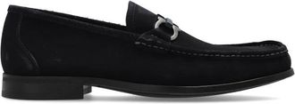 Ferragamo Grandioso Suede Loafers - Heren - Loafers - Blauw - 40 EU - Leer - Schoenen