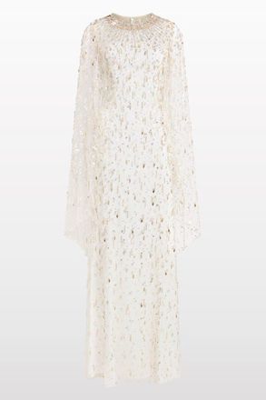 Jenny Packham Hestia Dress in Vanilla at Nordstrom, Size 16 Uk