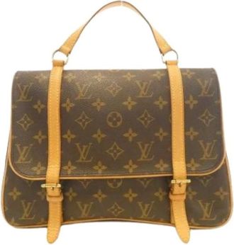 Louis Vuitton Pre-owned Handbags, female, Brown, Size: ONE SIZE Pre-owned Vintage Canvas Handbag