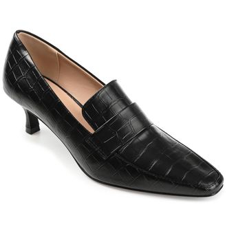 Journee Collection Women & apos;s Celina Medium and Wide Width Kitten Heel Pumps