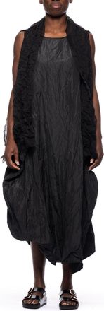 Maria Calderara Crinkled Tulle Shrug With Strapless Design
