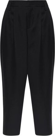 Kenzo Wool Broeken - Dames - Broeken - Zwart - 2XS - Wol - Broeken