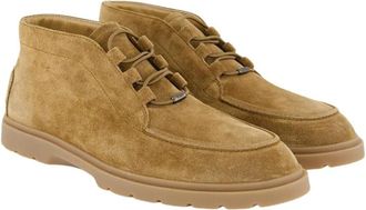 Tod's Botillons Cuir Velours - Heren - Veterlaarzen - Bruin - 42 EU - Leer - Schoenen