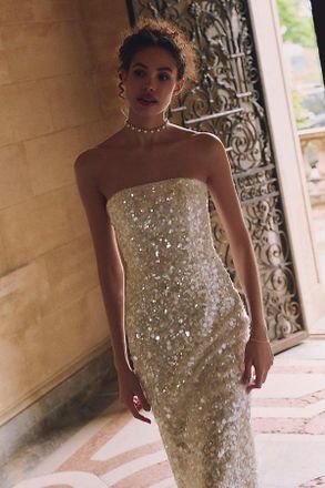 Helsi Serena Strapless Sequin Gown