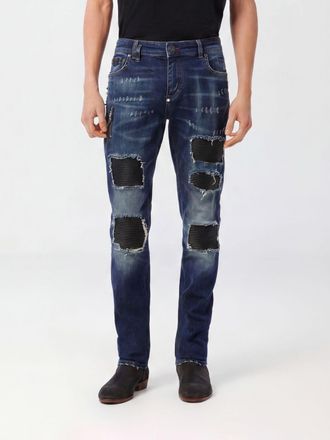 Philipp Plein Jeans Rock Star slim fit in denim distressed