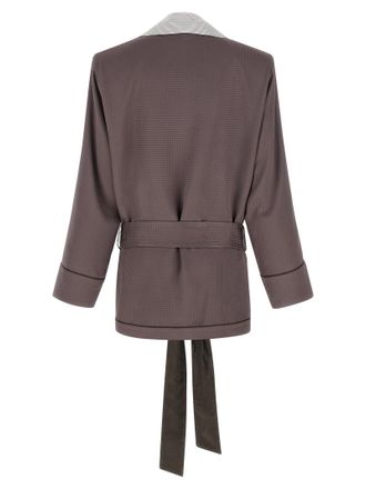 The Attico Womens Purple Viscose Blazer Clothing