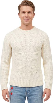 Dsquared2 White Knitted Regular Sweater