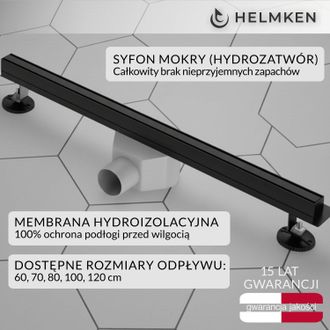 OEM Desag&uuml;e Lineal Helmken 370s3002, 1000x31 Mm, Negro Mate