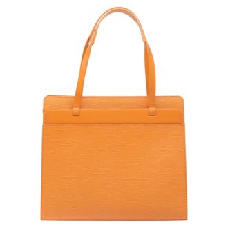 Louis Vuitton Croisette Epi Leather Orange Leather Handbag (Pre-Owned)