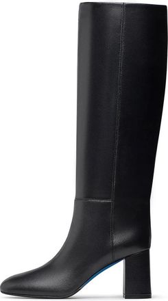 Loriblu Nappa Leren Laarzen - Dames - Laarzen met Hak - Zwart - 42 EU - Leer - Schoenen