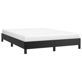 vidaXL Vidaxl - Estructura De Cama Sin Colch&oacute;n Cuero Sint&eacute;tico Negro 140x190 Cm