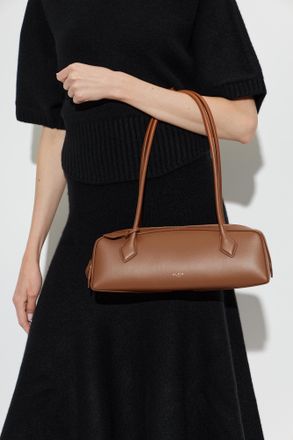 Alaia Suede Bag Teckel Medium, Womens, Brown