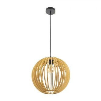 Fabrilamp Ciondolo sfera bubinga 1xe27 legno naturale regx35x35 cm