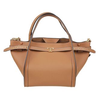 Tod's Tods, Handbags, female, Brown, Size: ONE SIZE Leather Shopping Bag
