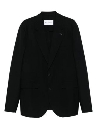 Givenchy single-breasted wool blazer - men - Wool - 48 - Black