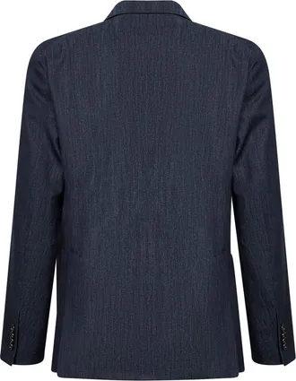 Tagliatore Mens Blazer Montecarlo Blue Cotton Jacket