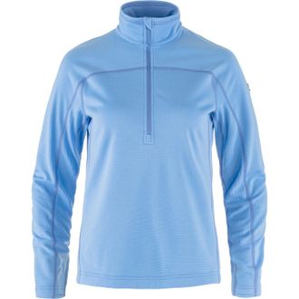 Fj&auml;llr&auml;ven Womens Abisko Lite Fleece Half-Zip Blue S