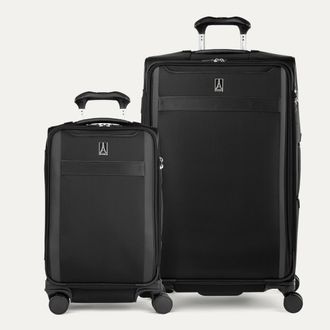 Travelpro Versapack + Softside Carry On & Large Spinner Luggage Set in Black at Nordstrom