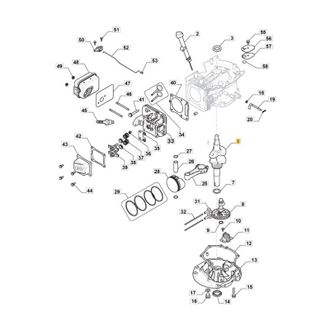 STIGA Sports Albero motore ORIGINALE STIGA motore TRE 224 trattorino tagliaerba 118551115/0