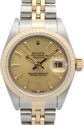 Rolex Pre-owned Vintage Polshorloge - Dames - Vintage Horloges - Geel - ONE Size - Vintage