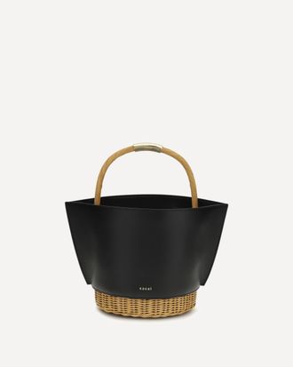 sacai Leather and rattan Handbag Female UNI