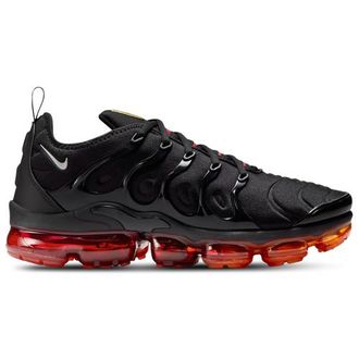 Nike Mens Air Vapormax Plus - Running Shoes Light Smoke Grey/Black/Magma Orange Size 10.0
