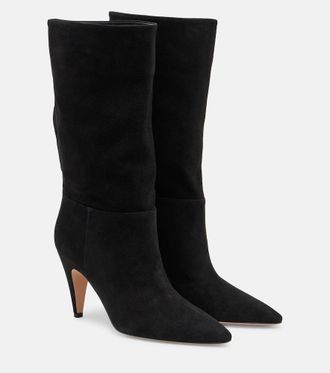 Gianvito Rossi Elise suede mid-calf boots