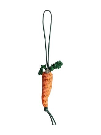 J.W.Anderson crocheted-carrot charm - Oranje