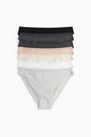 H&M 7er-Pack Baumwollslips - Grau