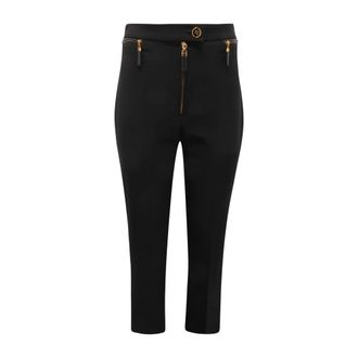 Elisabetta Franchi Slim-fit Trousers, female, Black, Size: XL Pa10856E2 Trousers