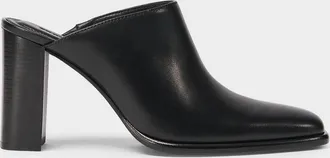 SIMKHAI Carolyn 85mm Leather Block-Heel Mules
