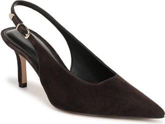 Favorite Daughter Sierra Pointed Toe Slingback Pump in Coffee Suede at Nordstrom, Size 7.5