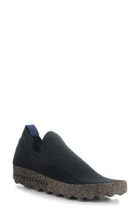 FLY London Clip Slip-On Sneaker in 000 Black Recycled K at Nordstrom Rack, Size 7-7.5Us / 38Eu