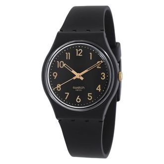 Swatch Golden Tac Quartz Black Dial Unisex Watch SO28B113
