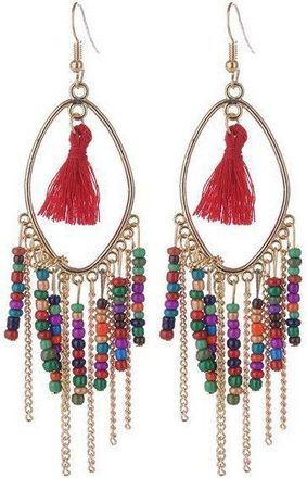 Generic Bohemian Vintage Tassels Dangle Earring Fashion Boho Earrings for Women Deft and Professional Multicoloured