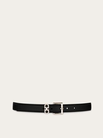 Ferragamo Women Fixed belt with double hooks Black