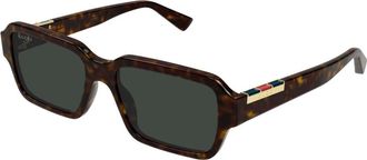 Gucci Zonnebril - Heren - Zonnebrillen - Bruin - 54 MM - Accessoires