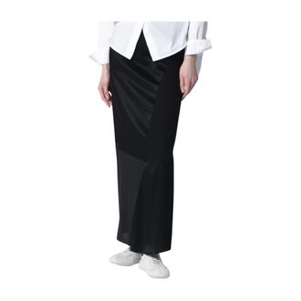 6397 Maxi Skirts, female, Black, Size: L Patchwork Skirt