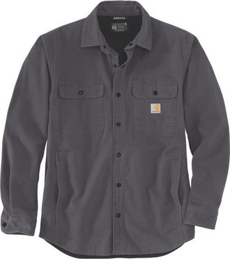 Carhartt Work in Progress Canvas Fleece-Lined Shirt Jacket Hemd f&uuml;r Herren | grau