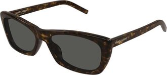 Saint Laurent SL 613 Zonnebril - Dames - Zonnebrillen - Bruin - 58 MM - Accessoires