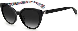 Kate Spade New York Amberlee/S 807/WJ Womens Sunglasses Black Size 55