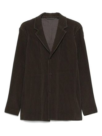 Homme Plissé Issey Miyake corduroy blazer - Brown