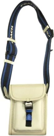 Coach Pre-owned Cross Body Bags, female, Beige, Size: ONE SIZE Pre-owned Leather shoulder-bags